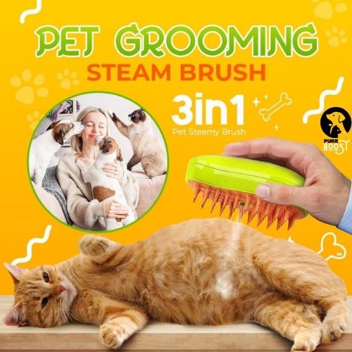 🐾 SteamyPaws™ Rechargeable Steam Pet Brush